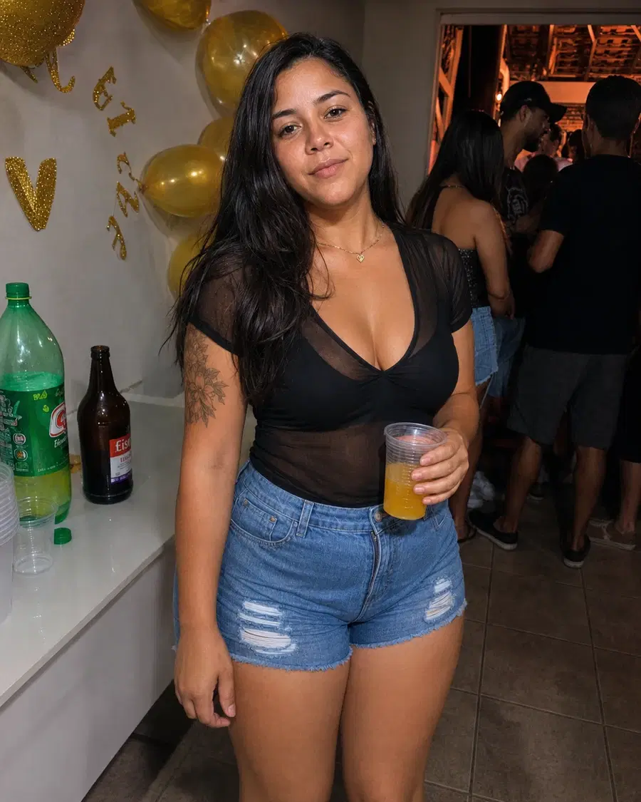 Sensual festa depois da geração com IA